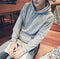 IMG 112 of Thin Solid Colored Student Hoodies Sweatshirt Long Sleeved Teens Hooded Outerwear