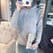 Img 9 - Thin Solid Colored Student Hoodies Sweatshirt Long Sleeved Teens Hooded