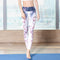 Printed Yoga Ankle-Length Pants Outdoor Sporty Jogging Quick Dry Fitness Fitting Stretchable Women Activewear