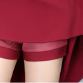 Img 5 - High Waist Pleated Mid-Length Anti-Exposed Plus Size Flare Skirt