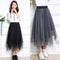 Img 2 - Niche Mesh Dress Stretchable Elastic Waist Flare Skirt
