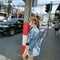 Img 4 - BFMen Loose Denim Women Mid-Length Plus Size All-Matching Jacket