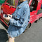 Img 1 - BFMen Loose Denim Women Mid-Length Plus Size All-Matching Jacket