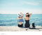 IMG 108 of Korea Summer Swimsuit Tube Bare Shoulder Ruffle Collar Bikini Two Piece High Waist Spa Denim Swimwear