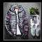 IMG 118 of Jacket Trendy Slim Look Hooded Tops All-Matching Chequered Outerwear