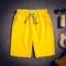 Summer Men Thin Running Shorts Korean Casual Solid Colored Pants Mid-Length Beach Plus Size Shorts