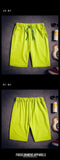 IMG 116 of Summer Men Thin Running Shorts Korean Casual Solid Colored Pants Mid-Length Beach Plus Size Shorts