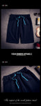 IMG 108 of Summer Men Thin Running Shorts Korean Casual Solid Colored Pants Mid-Length Beach Plus Size Shorts