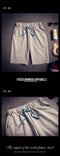 IMG 110 of Summer Men Thin Running Shorts Korean Casual Solid Colored Pants Mid-Length Beach Plus Size Shorts