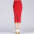 Img 3 - Women Pencil Korean Hip Flattering Splitted Skirt Cotton Knitted Slim Look Dress