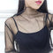 Img 6 - Sexy See Through Lace Translucent Long Sleeved Mesh Undershirt T-Shirt Tops Women
