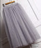 Img 9 - Korean Flare Mesh Flare Skirt Summer Pleated Slim Look Skirt