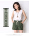 Casual Shorts Summer Loose Plus Size AA-Line Women Pants Lace Art Student All-Matching Wide Leg White Shorts