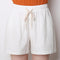 Img 4 - Casual Shorts Summer Loose Plus Size AA-Line Women Pants Lace Art Student All-Matching Wide Leg White