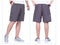 IMG 110 of Summer Elderly Men Casual Pants Mid-Length Cargo Cotton Shorts Solid Colored Straight Beach Shorts