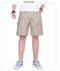 IMG 111 of Summer Elderly Men Casual Pants Mid-Length Cargo Cotton Shorts Solid Colored Straight Beach Shorts