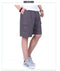 IMG 108 of Summer Elderly Men Casual Pants Mid-Length Cargo Cotton Shorts Solid Colored Straight Beach Shorts