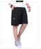 IMG 105 of Summer Elderly Men Casual Pants Mid-Length Cargo Cotton Shorts Solid Colored Straight Beach Shorts