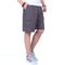 Img 2 - Summer Elderly Men Casual Pants Mid-Length Cargo Cotton Shorts Solid Colored Straight Beach