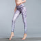 Printed Yoga Ankle-Length Pants Outdoor Sporty Jogging Quick Dry Fitness Fitting Stretchable Women Activewear