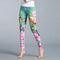 Printed Yoga Ankle-Length Pants Outdoor Sporty Jogging Quick Dry Fitness Fitting Stretchable Women Activewear