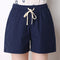 Img 7 - Loose Line A-Line Wide Leg Shorts Women Casual Pants Hot Cotton Blend Slim Look Track Summer