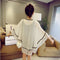 Solid Colored Chiffon Summer Sunscreen Korean Loose Mid-Length Thin Cardigan Women Outdoor Outerwear