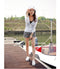 Img 9 - Summer Cotton Chequered Women Wide Leg Pants Plus Size Loose Casual Beach Shorts