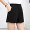 Img 6 - Chiffon Loose High Waist Pocket Wide Leg Shorts Women Thin Zipper Plus Size Slim Look A-Line Suits Culottes Summer