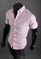 Img 10 - Korean Slim Look Half Sleeved Shirt Summer Men Shirt