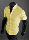 Img 12 - Korean Slim Look Half Sleeved Shirt Summer Men Shirt