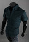 Img 11 - Korean Slim Look Half Sleeved Shirt Summer Men Shirt