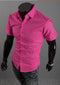 Img 14 - Korean Slim Look Half Sleeved Shirt Summer Men Shirt