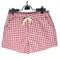 Img 4 - Summer Cotton Chequered Women Wide Leg Pants Plus Size Loose Casual Beach Shorts