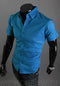 Img 16 - Korean Slim Look Half Sleeved Shirt Summer Men Shirt