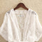 IMG 107 of Lace Shawl Summer Short Matching Thin Cardigan Sleeve Sunscreen Women All-Matching Vest Outerwear