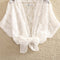 IMG 108 of Lace Shawl Summer Short Matching Thin Cardigan Sleeve Sunscreen Women All-Matching Vest Outerwear