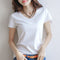 Img 3 - Korean Short Sleeve T-Shirt Women Summer Slim Look Cotton Solid Colored Round-Neck Tops Korea T-Shirt
