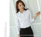 Img 8 - White Blouse Long Sleeved Formal Shirt Slim Look Lapel Cargo Uniform Women Blouse