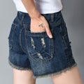 Img 5 - Summer Ripped Denim Shorts Women Burr Hot Pants Plus Size Tricolor Korean