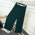 Img 9 - Pleated Loose Slim-Look Wide Leg Women Ankle-Length Thin Breathable Casual Pants