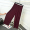 Img 8 - Pleated Loose Slim-Look Wide Leg Women Ankle-Length Thin Breathable Casual Pants