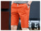 IMG 123 of Summer Men Casual Shorts Young Slim Look Pants Cotton Beach knee length Cropped Pants