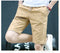 IMG 117 of Summer Men Casual Shorts Young Slim Look Pants Cotton Beach knee length Cropped Pants