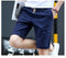 IMG 111 of Summer Men Casual Shorts Young Slim Look Pants Cotton Beach knee length Cropped Pants