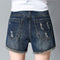 Img 3 - Summer Ripped Denim Shorts Women Burr Hot Pants Plus Size Tricolor Korean