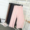 Img 7 - Pleated Loose Slim-Look Wide Leg Women Ankle-Length Thin Breathable Casual Pants