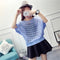 Img 4 - Summer Korean See Through  Knitted Women Plus Size Sunscreen Loose Bat Pullover