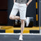 Img 5 - Summer Men Casual Shorts Young Slim Look Pants Cotton Beach knee length Cropped