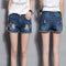 Img 1 - Summer Korean Loose Ripped Denim Shorts Women Plus Size Wide Leg Pants
